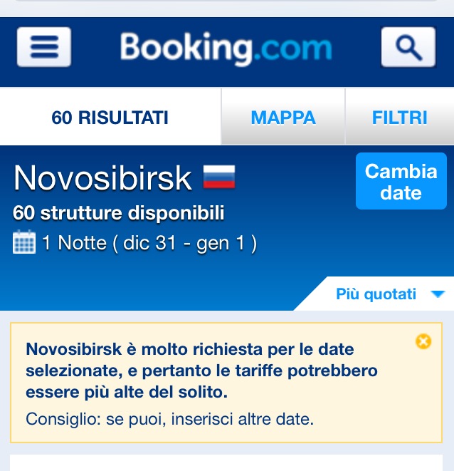 Non c'è posto a Novosibirsk